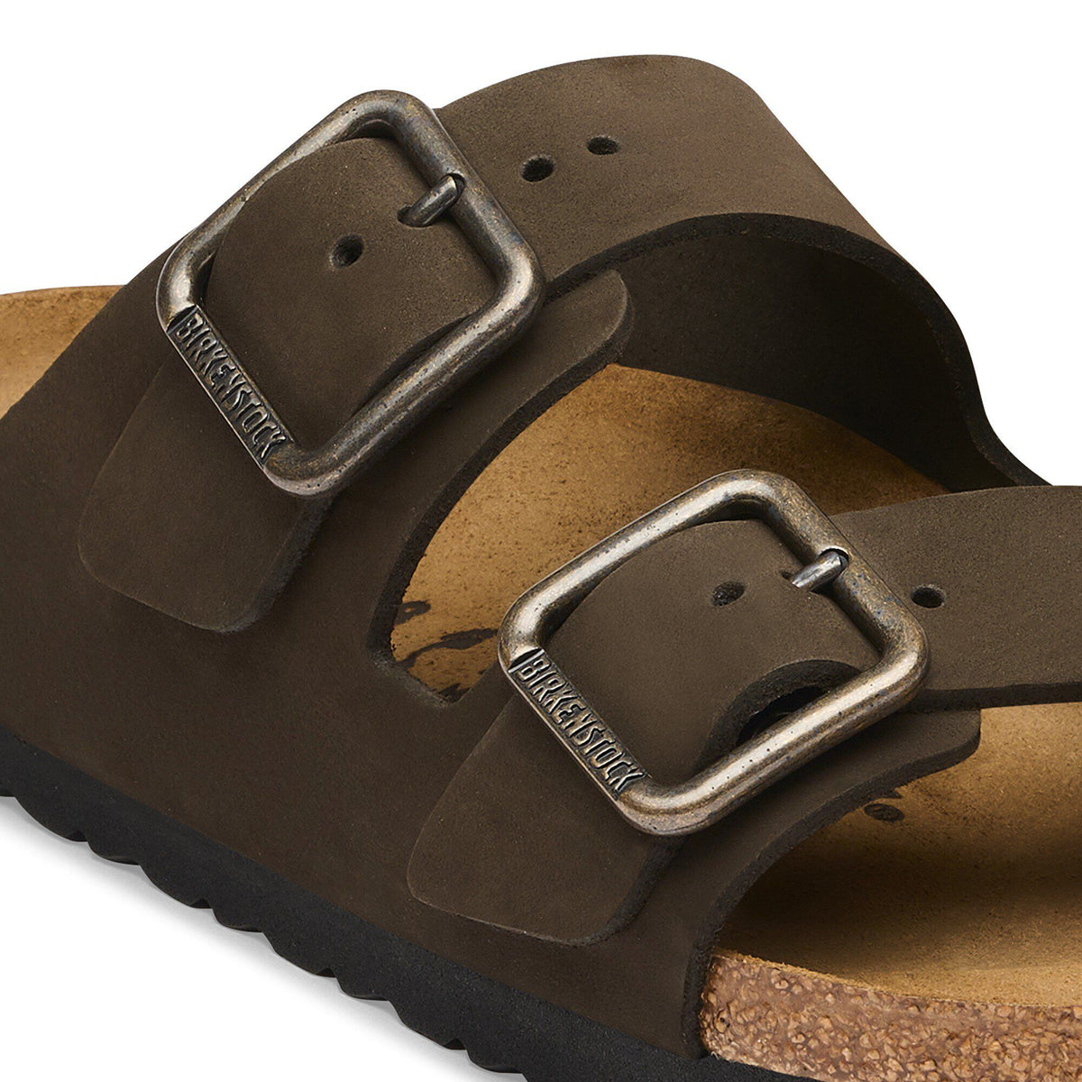 Arizona Wire Buckle Nubuck Leather in Color Mocha | Birkenstock