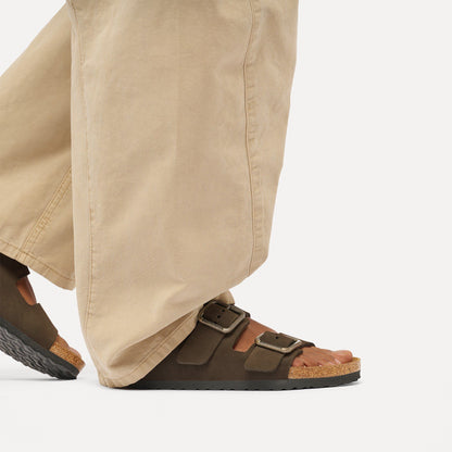 Arizona Wire Buckle Nubuck Leather in Color Mocha | Birkenstock