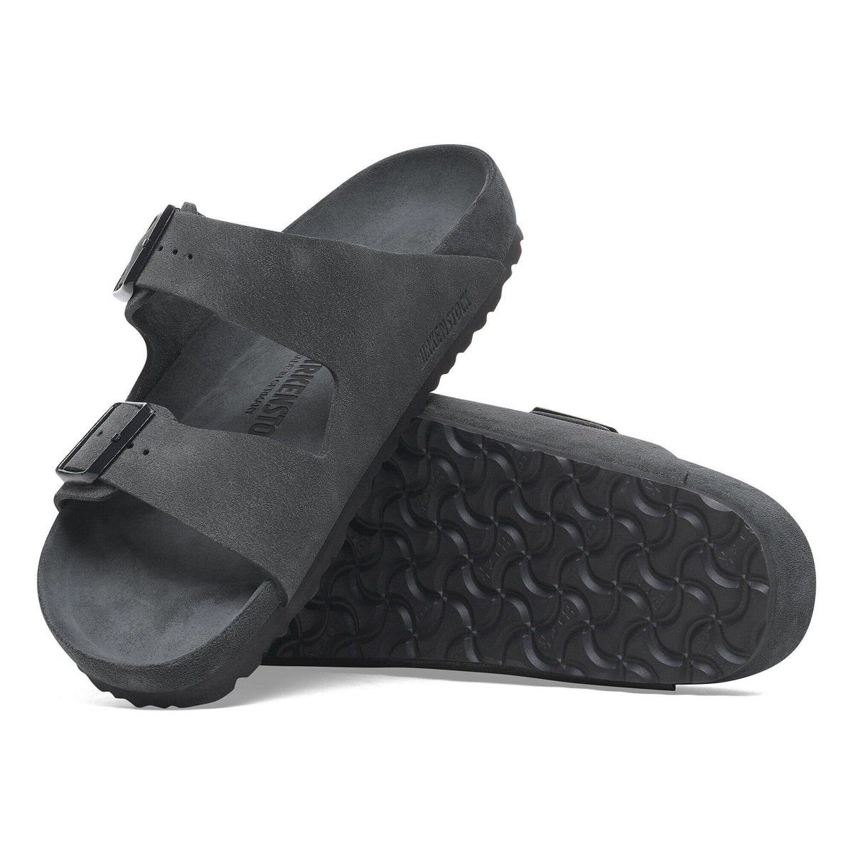 Arizona Suede Leather in Color Charcoal | Birkenstock