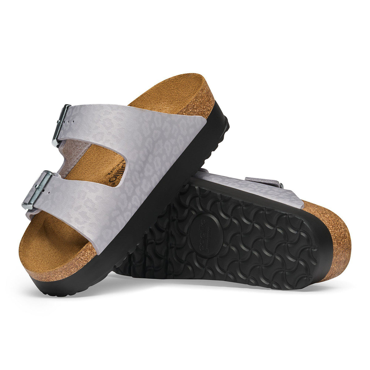 Arizona Flex Platform Birko-Flor in Color Electric Metallic Leo Lavender Sky | Birkenstock