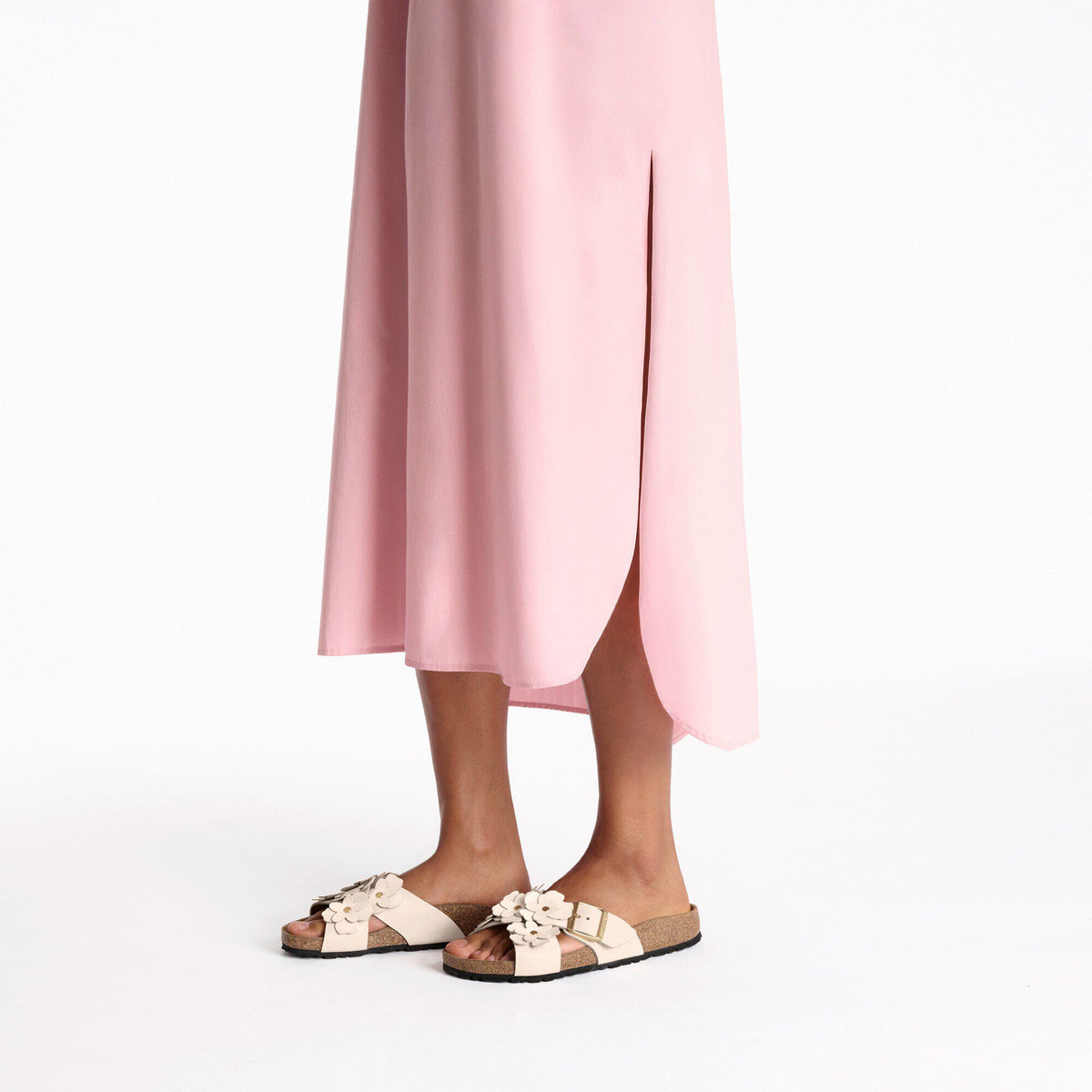Siena Flowers Leather in Color Light Rose | Birkenstock