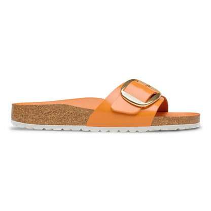 Madrid Big Buckle Natural Leather Patent in Color High-Shine Kurkuma | Birkenstock
