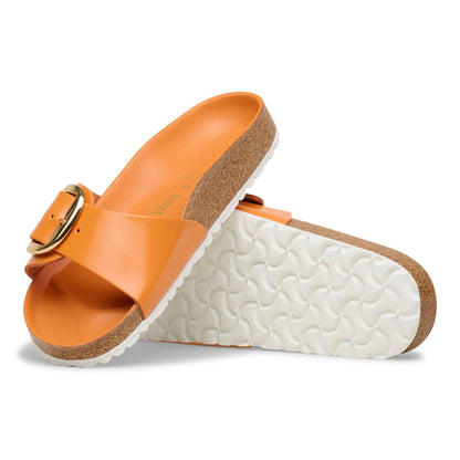 Madrid Big Buckle Natural Leather Patent in Color High-Shine Kurkuma | Birkenstock