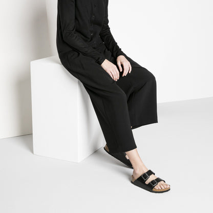 Arizona Soft Footbed Smooth Leather in Color Amalfi Black | Birkenstock