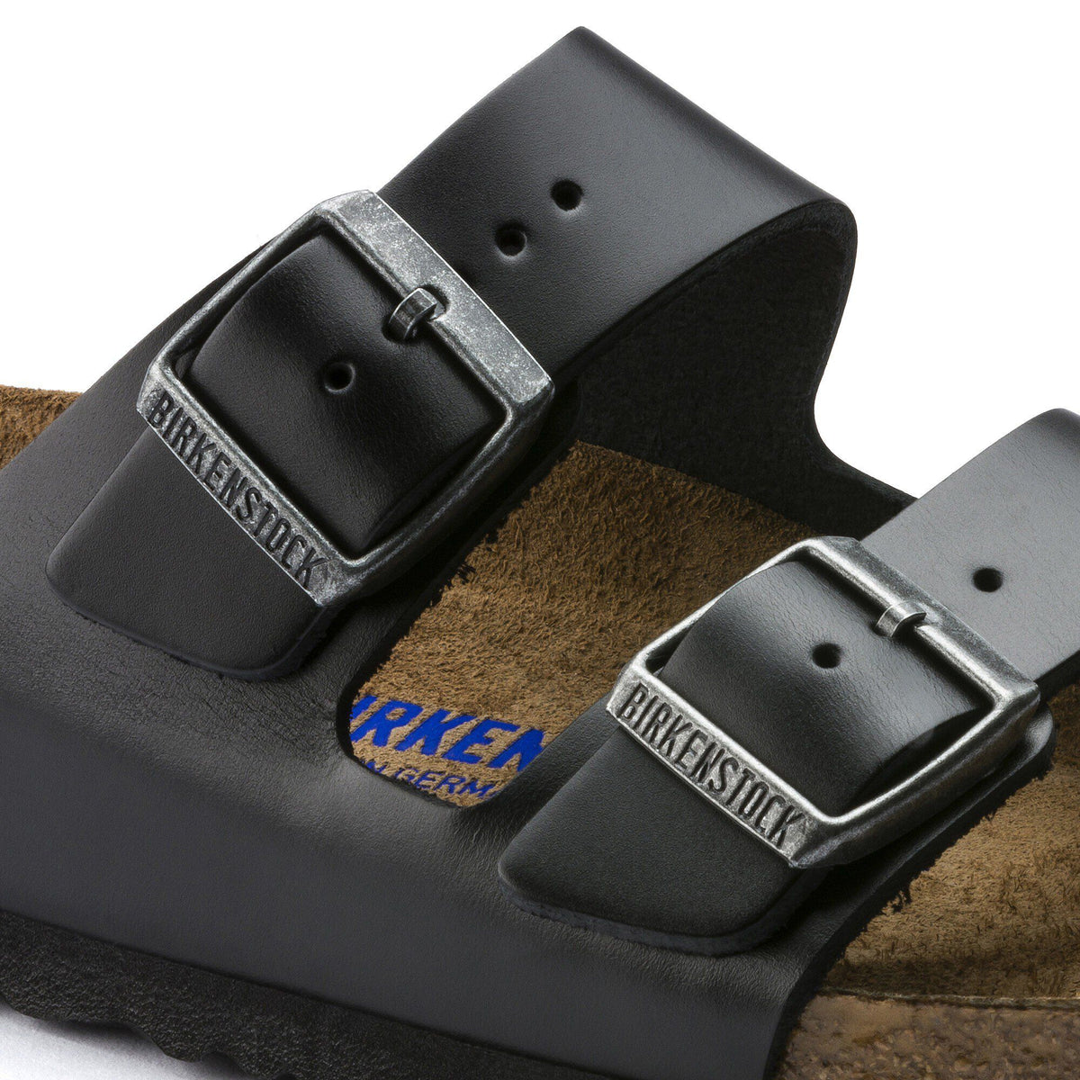 Arizona Soft Footbed Smooth Leather in Color Amalfi Black | Birkenstock