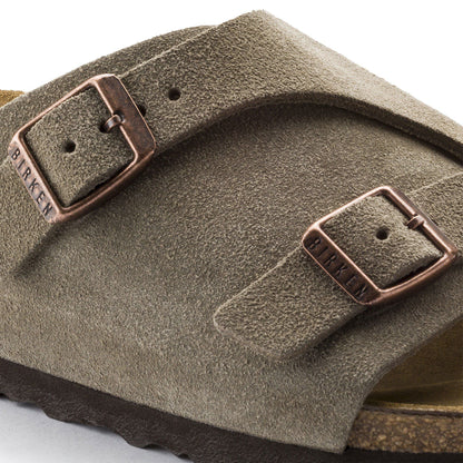 Zürich Suede Leather in Color Taupe | Birkenstock