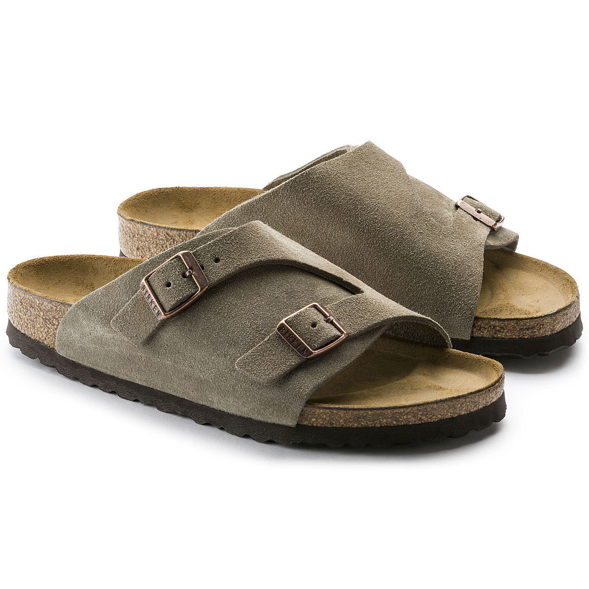Zürich Suede Leather in Color Taupe | Birkenstock
