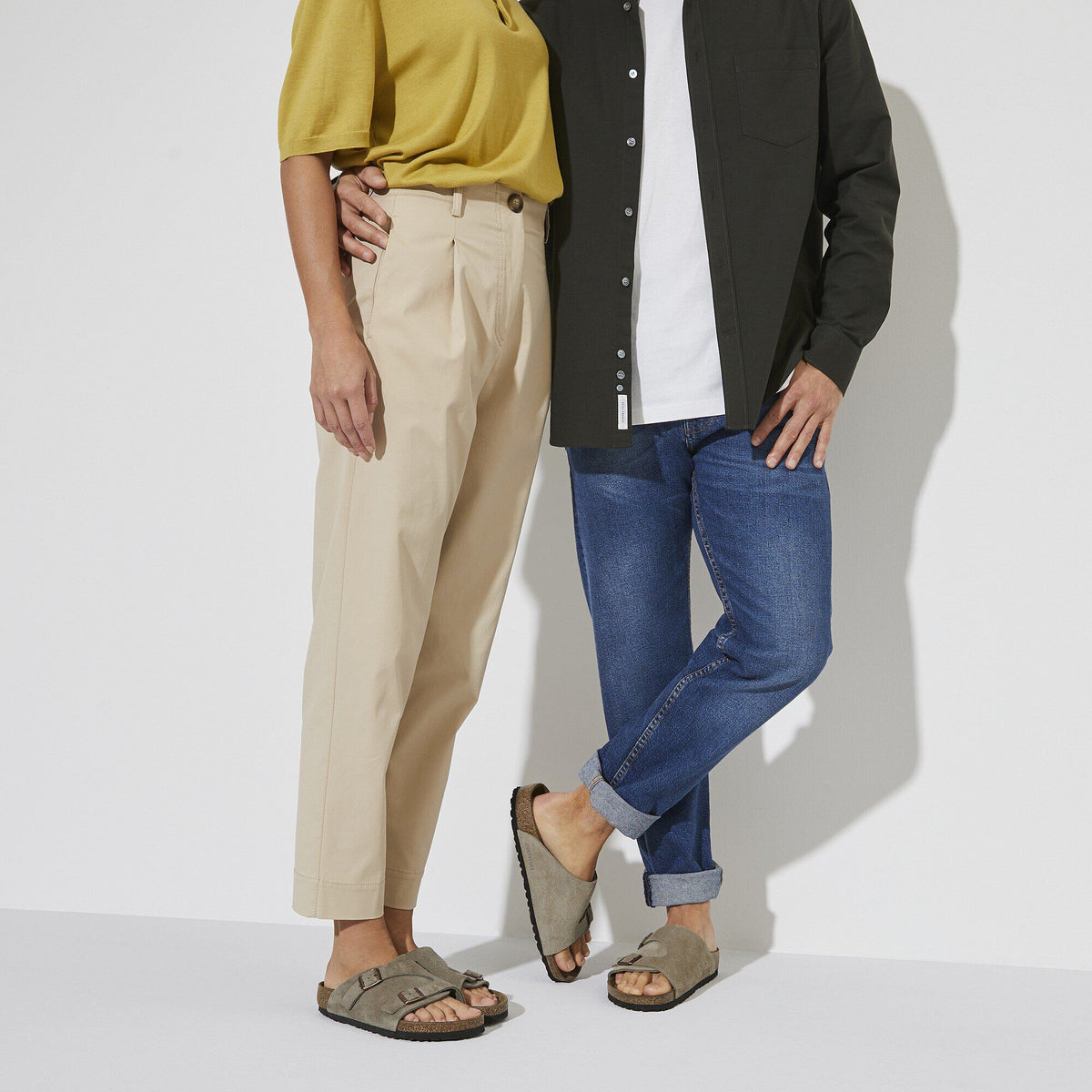 Zürich Suede Leather in Color Taupe | Birkenstock
