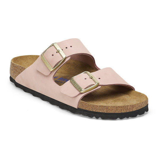 Arizona Soft Footbed Nubuck Leather in Color Soft Pink | Birkenstock