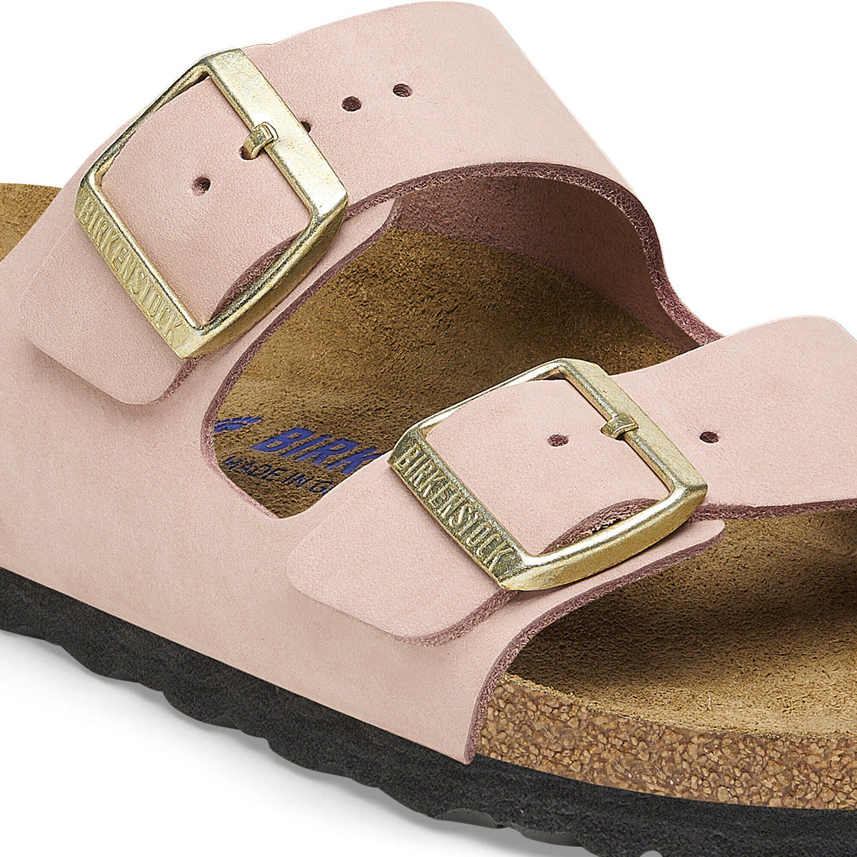 Arizona Soft Footbed Nubuck Leather in Color Soft Pink | Birkenstock