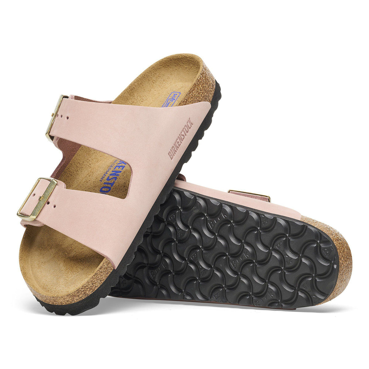 Arizona Soft Footbed Nubuck Leather in Color Soft Pink | Birkenstock
