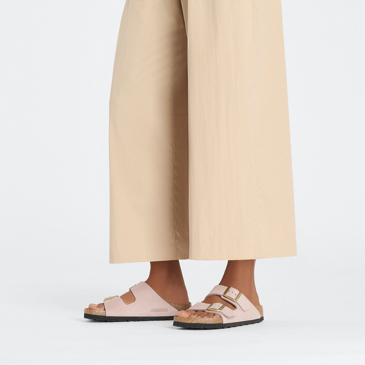 Arizona Soft Footbed Nubuck Leather in Color Soft Pink | Birkenstock