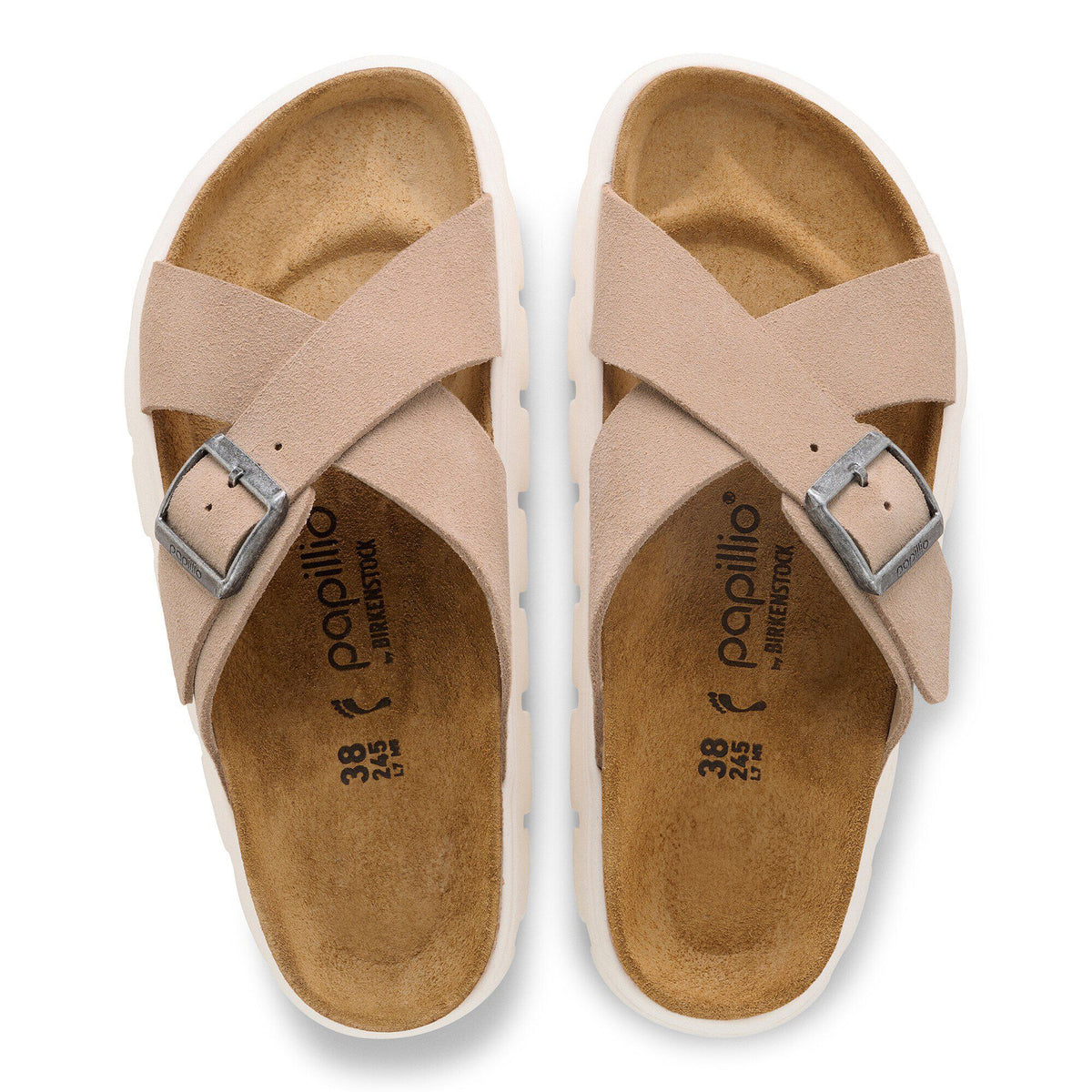 Siena  Chunky Suede Leather in Color Warm Sand | Birkenstock