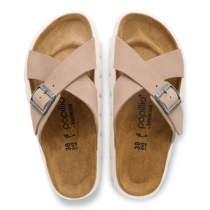 Siena  Chunky Suede Leather in Color Warm Sand | Birkenstock
