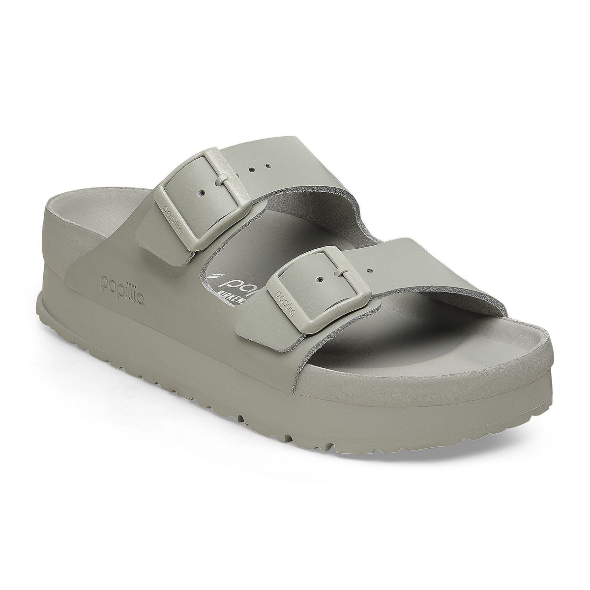 Arizona Flex Platform Leather in Color Mineral Gray | Birkenstock