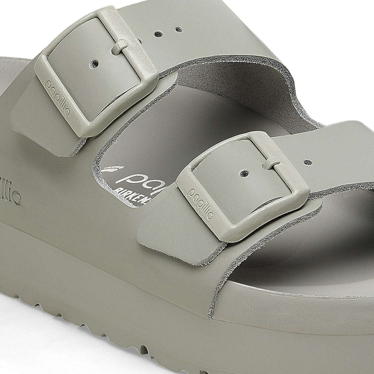 Arizona Flex Platform Leather in Color Mineral Gray | Birkenstock