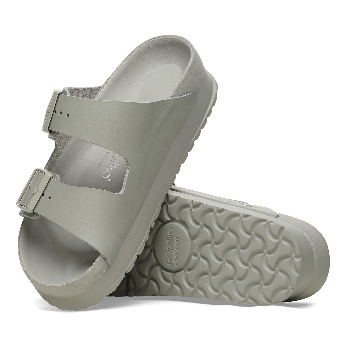 Arizona Flex Platform Leather in Color Mineral Gray | Birkenstock