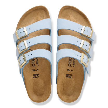 Florida Flex Platform Nubuck Leather in Color Baby Blue | Birkenstock