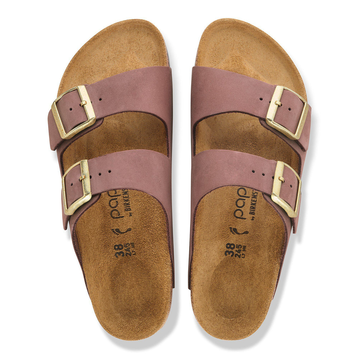 Arizona Flex Platform Nubuck Leather in Color Pepper | Birkenstock