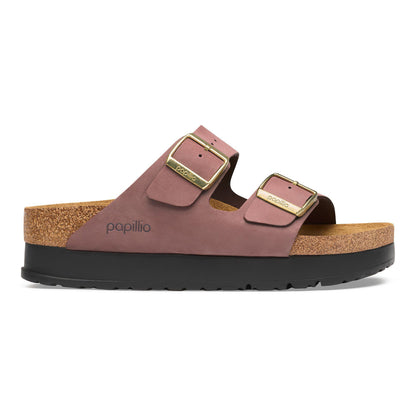 Arizona Flex Platform Nubuck Leather in Color Pepper | Birkenstock