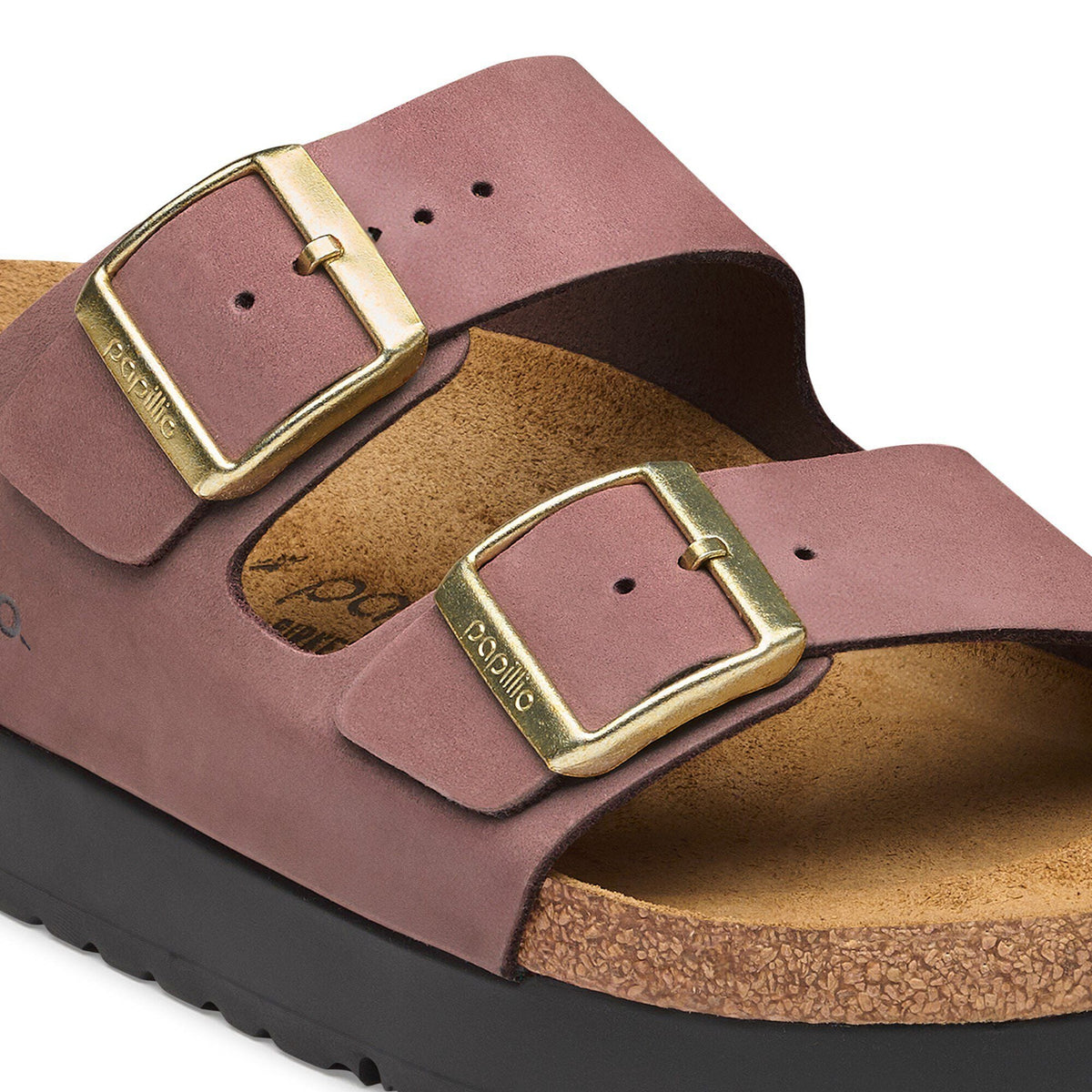 Arizona Flex Platform Nubuck Leather in Color Pepper | Birkenstock
