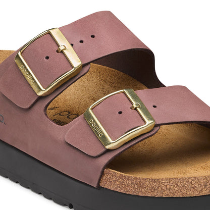 Arizona Flex Platform Nubuck Leather in Color Pepper | Birkenstock