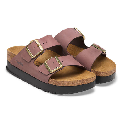 Arizona Flex Platform Nubuck Leather in Color Pepper | Birkenstock