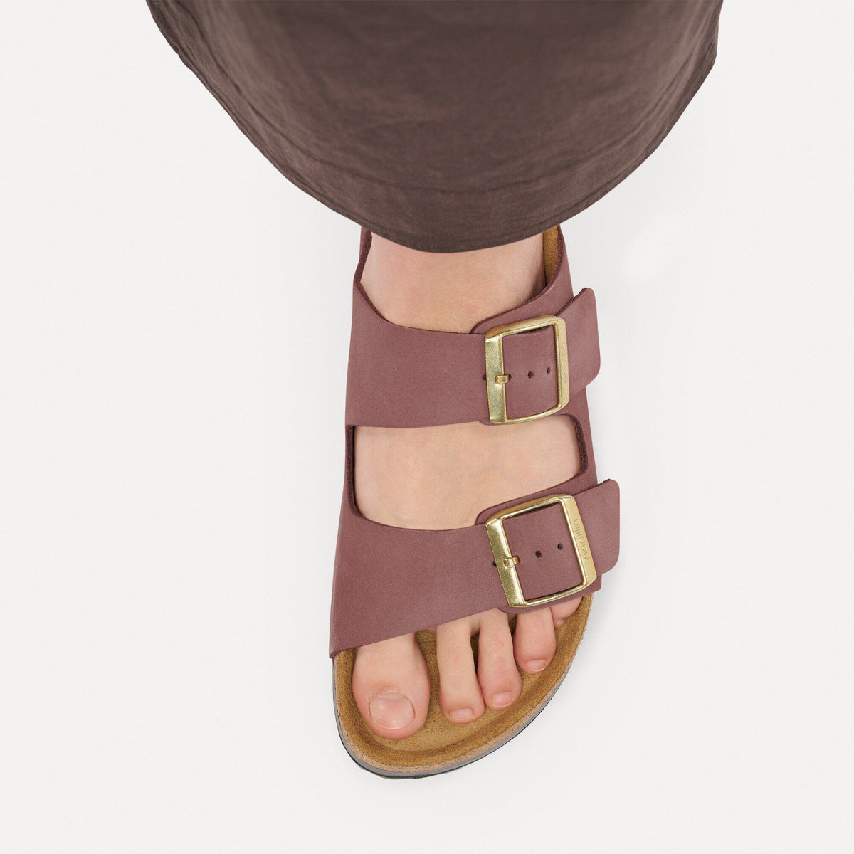 Arizona Flex Platform Nubuck Leather in Color Pepper | Birkenstock