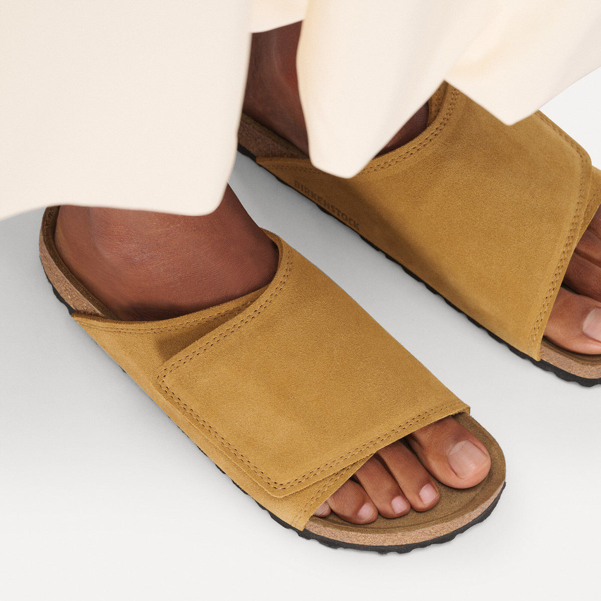 Solana Suede Leather in Color Cork Brown | Birkenstock