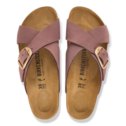 Siena Big Buckle Nubuck Leather in Color Pepper | Birkenstock