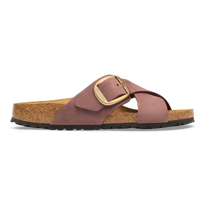 Siena Big Buckle Nubuck Leather in Color Pepper | Birkenstock