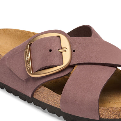 Siena Big Buckle Nubuck Leather in Color Pepper | Birkenstock