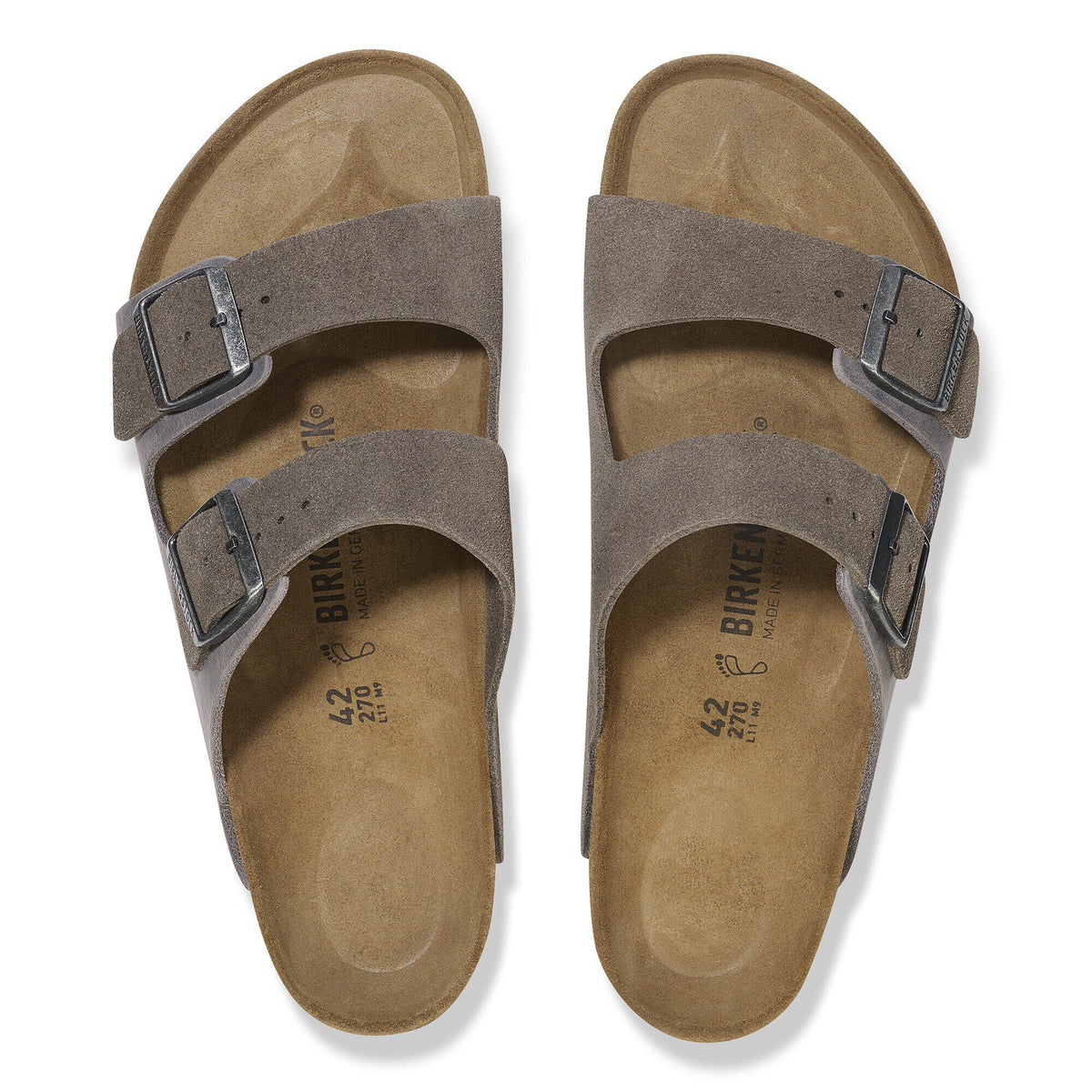 Arizona Mixed Leather in Color Concrete Gray | Birkenstock