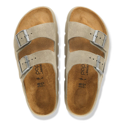Arizona Chunky Suede Leather in Color Taupe Tonal | Birkenstock