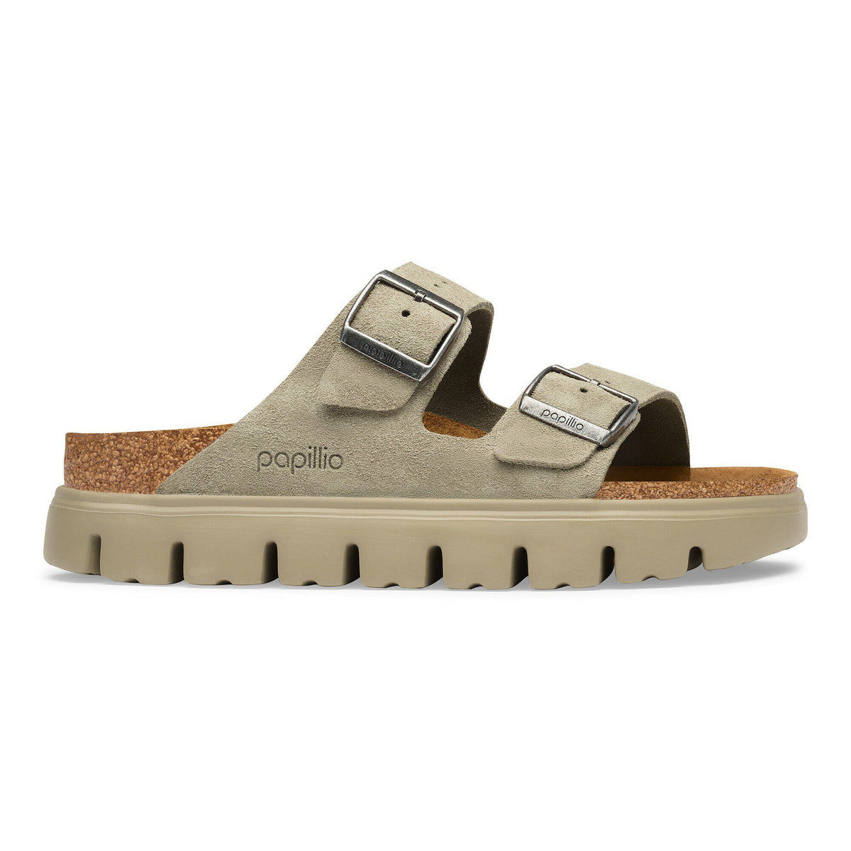 Arizona Chunky Suede Leather in Color Taupe Tonal | Birkenstock