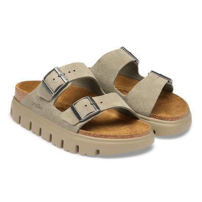 Arizona Chunky Suede Leather in Color Taupe Tonal | Birkenstock