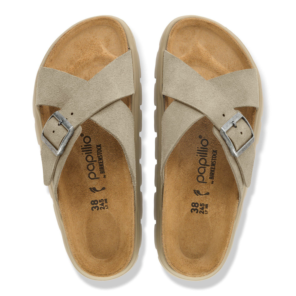 Siena  Chunky Suede Leather in Color Taupe | Birkenstock