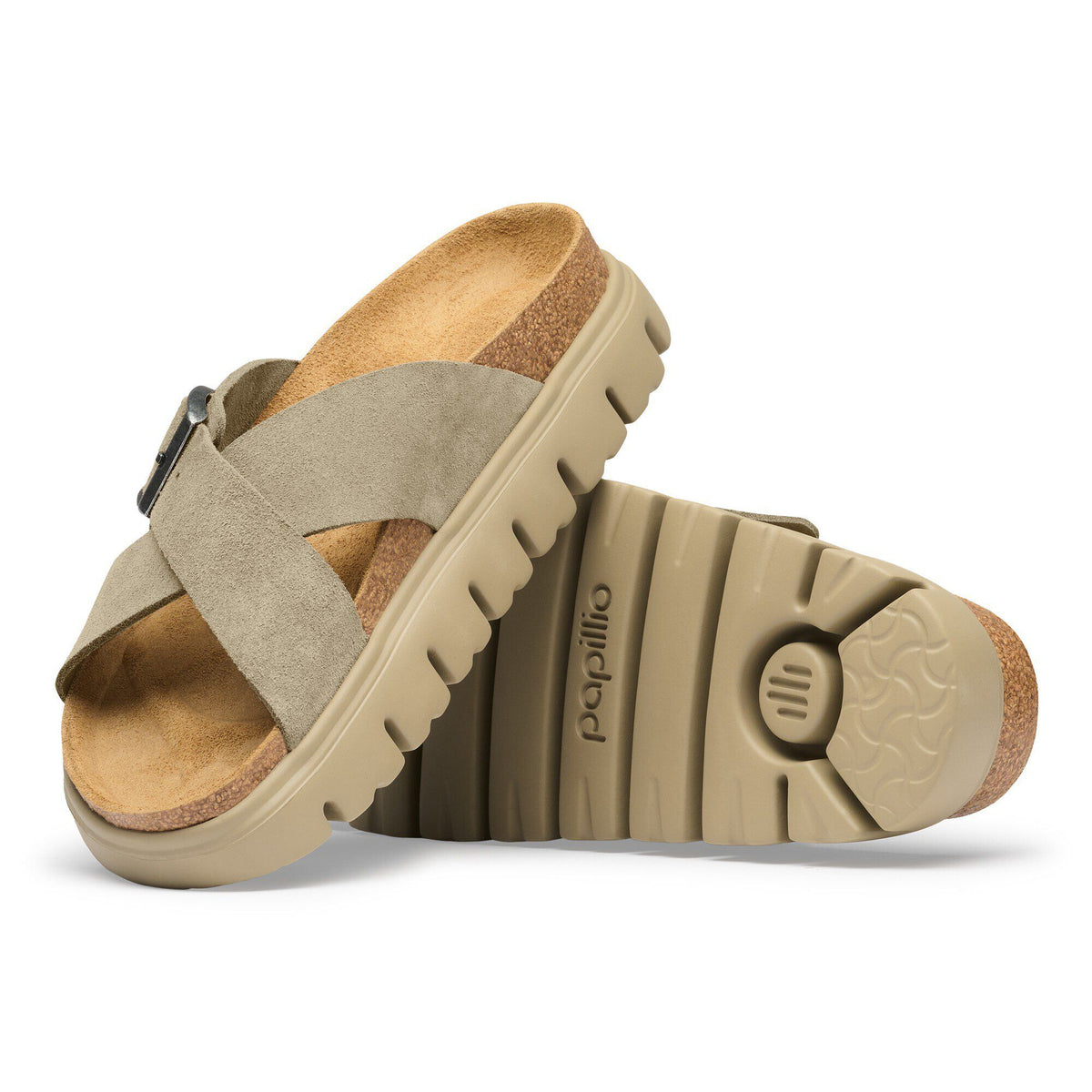 Siena  Chunky Suede Leather in Color Taupe | Birkenstock