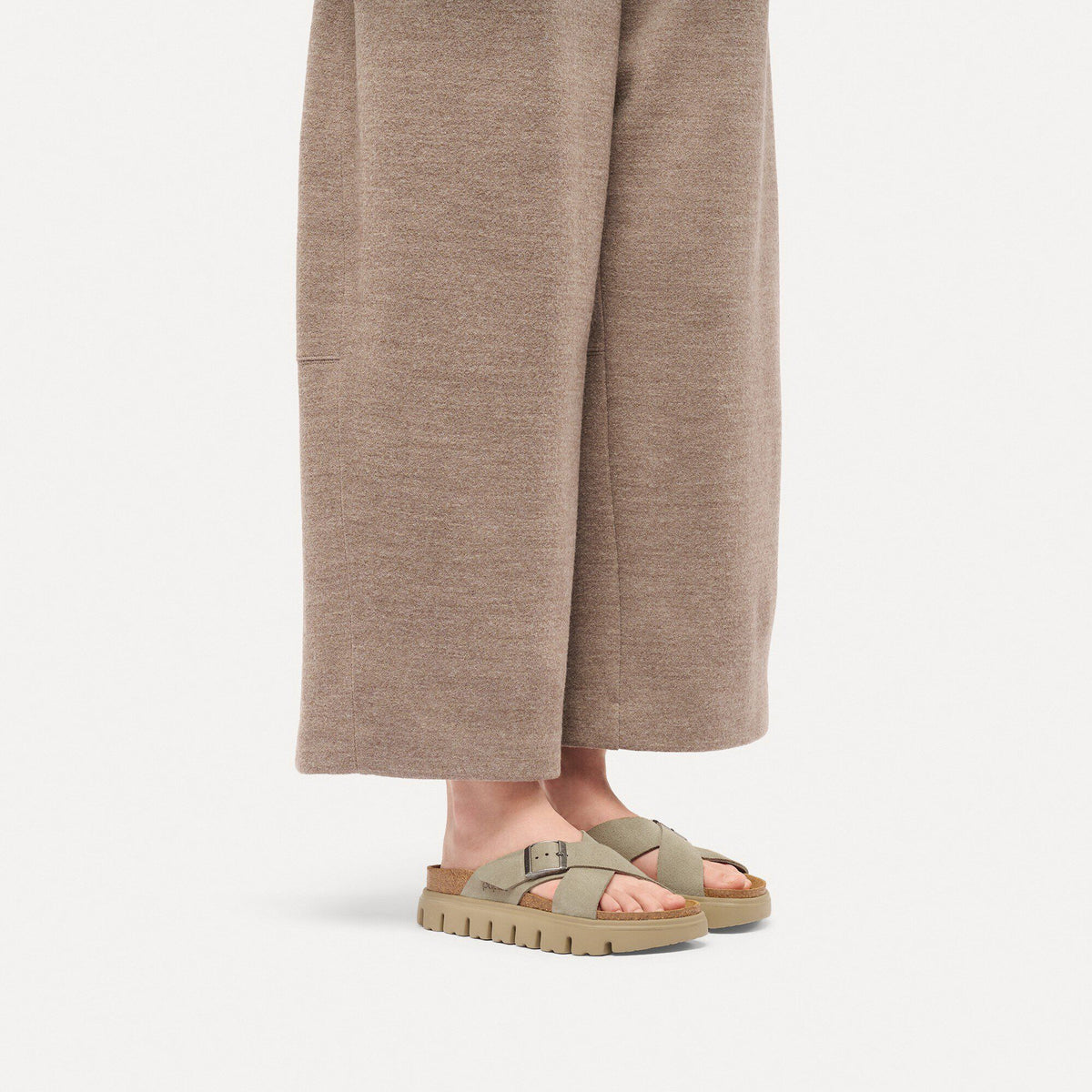 Siena  Chunky Suede Leather in Color Taupe | Birkenstock