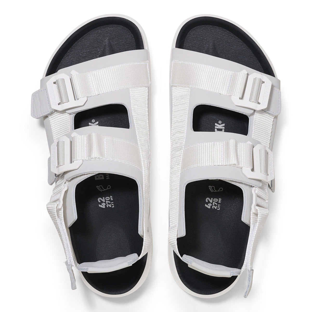 Shinjuku Leather-Textile in Color Antique White | Birkenstock