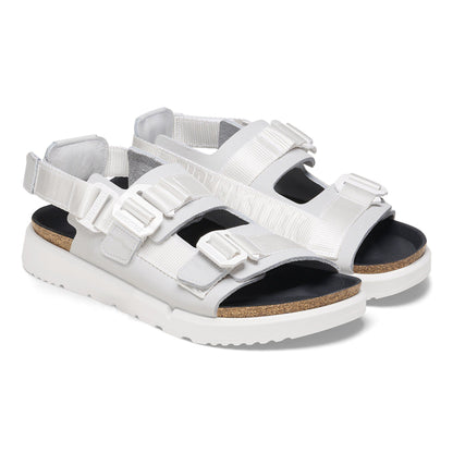 Shinjuku Leather-Textile in Color Antique White | Birkenstock