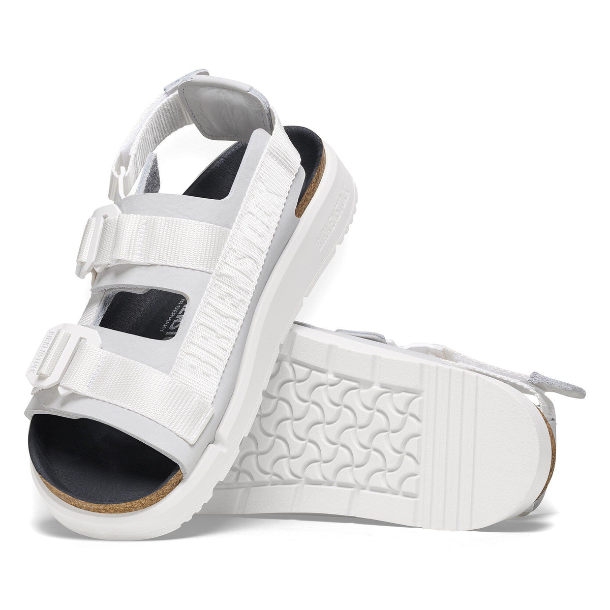 Shinjuku Leather-Textile in Color Antique White | Birkenstock