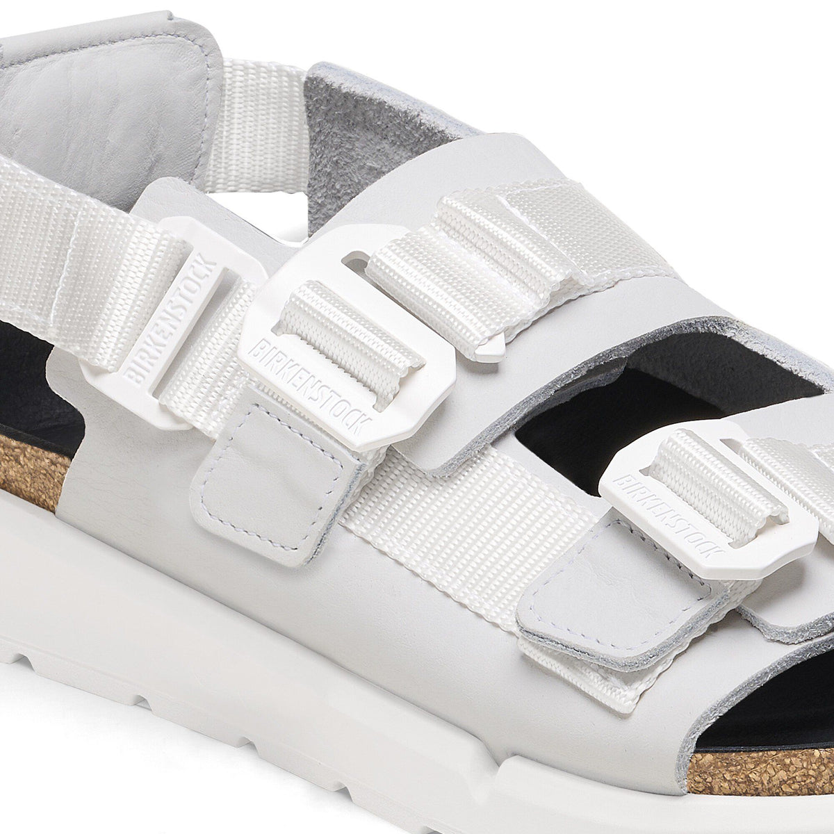 Shinjuku Leather-Textile in Color Antique White | Birkenstock