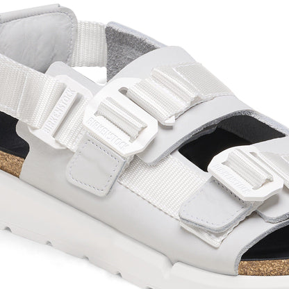 Shinjuku Leather-Textile in Color Antique White | Birkenstock