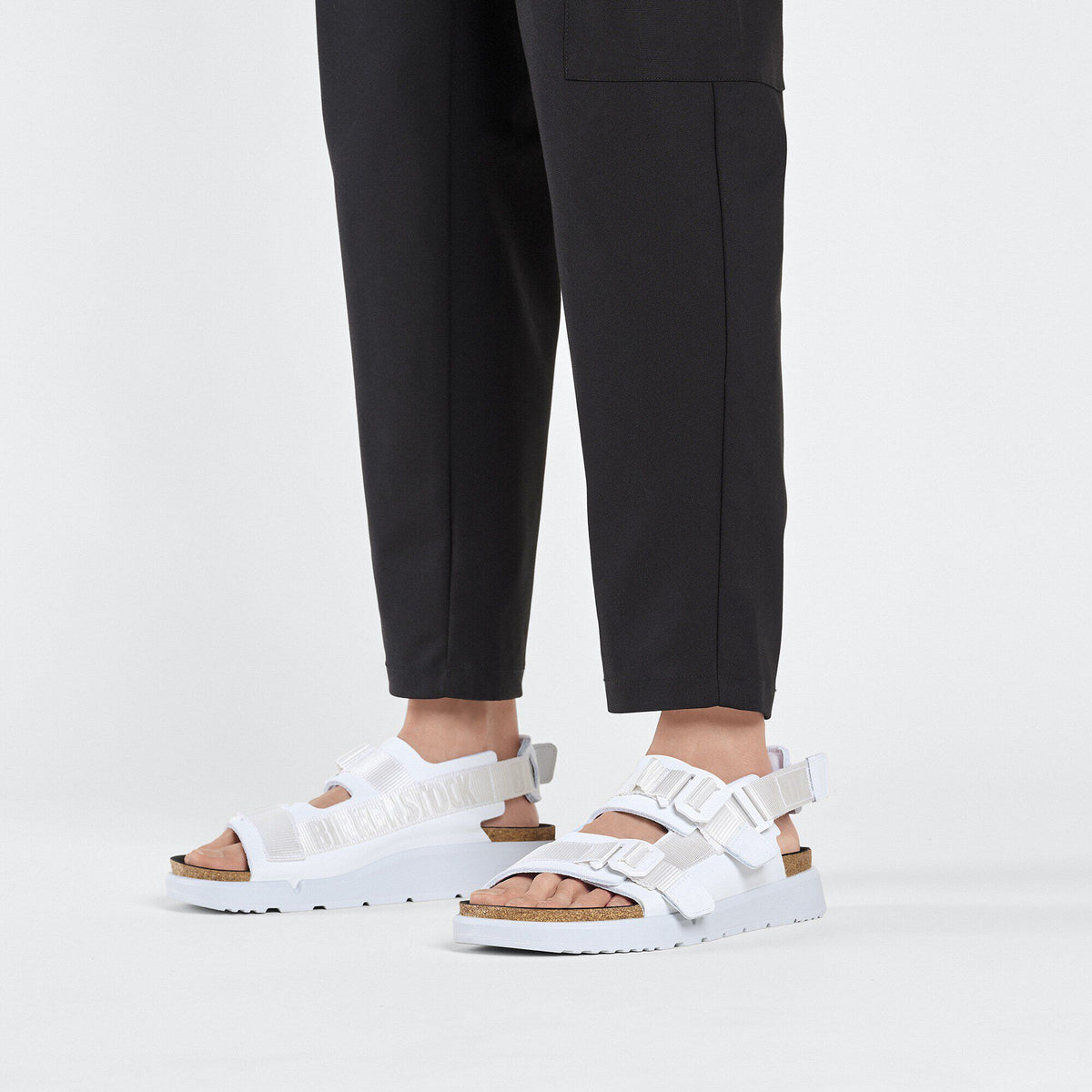 Shinjuku Leather-Textile in Color Antique White | Birkenstock