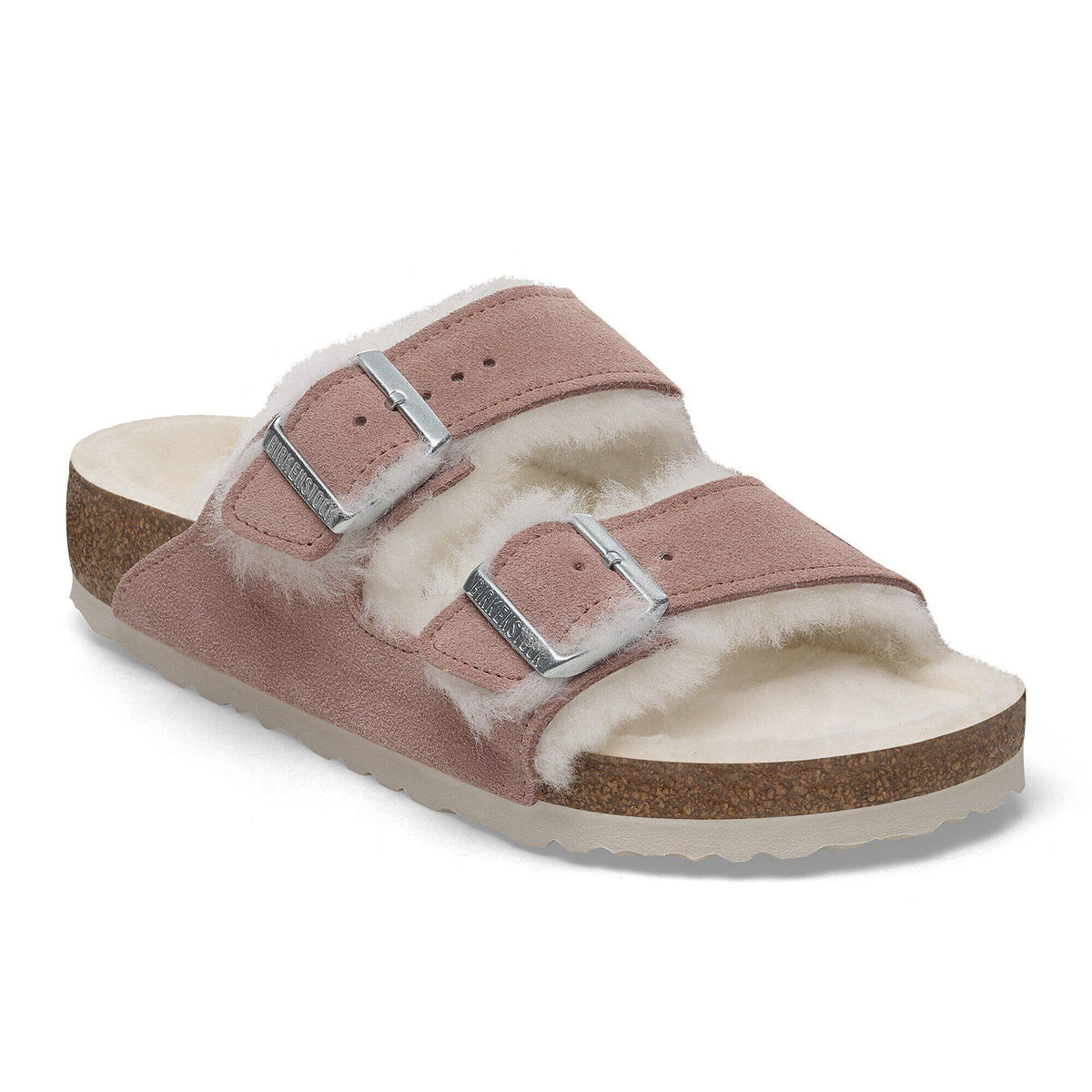 Arizona Shearling Suede Leather in Color Pink Clay | Birkenstock