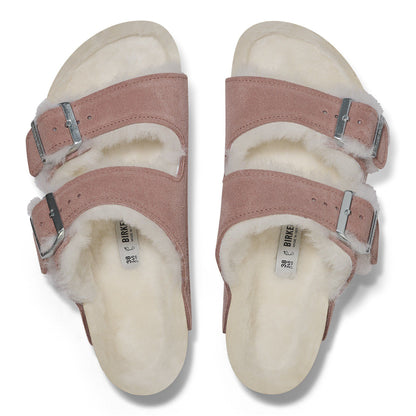 Arizona Shearling Suede Leather in Color Pink Clay | Birkenstock