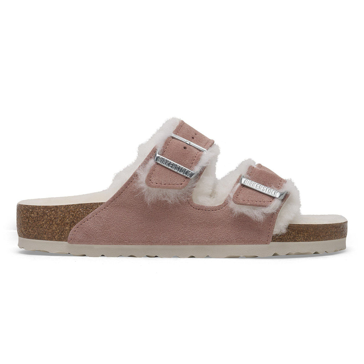 Arizona Shearling Suede Leather in Color Pink Clay | Birkenstock