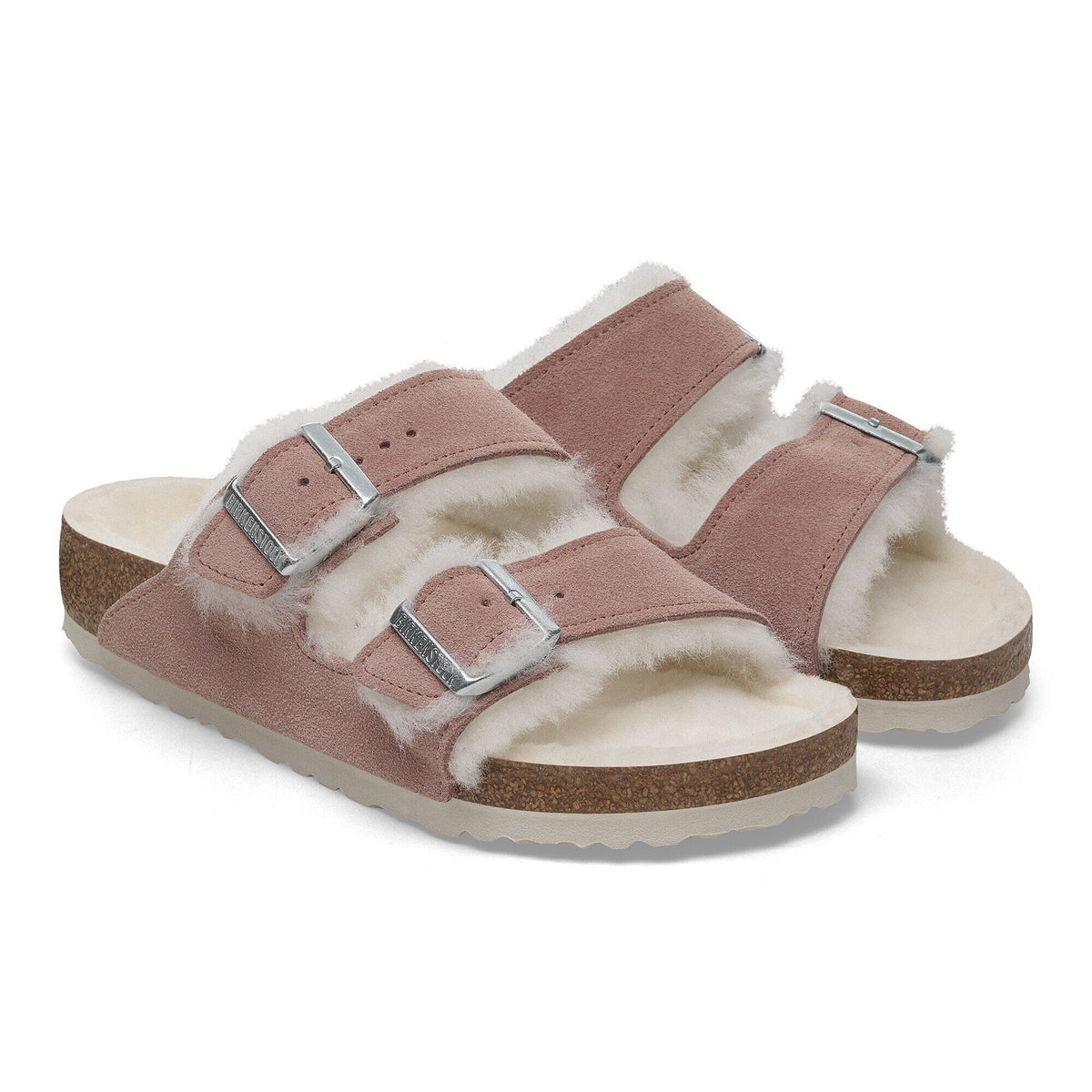 Arizona Shearling Suede Leather in Color Pink Clay | Birkenstock