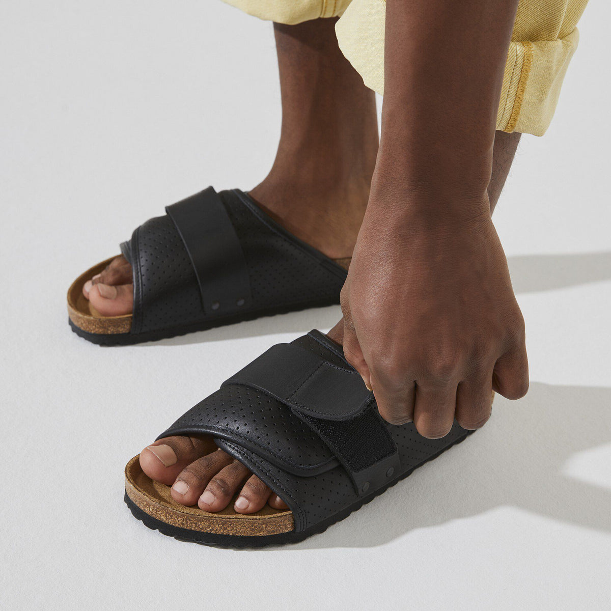 Kyoto Leather in Color Puff Pack Black | Birkenstock